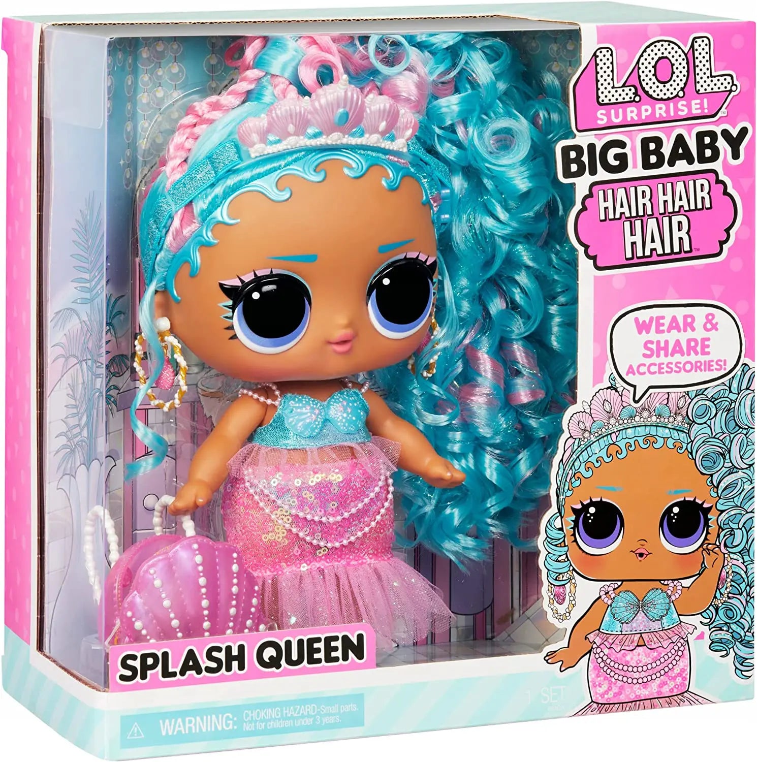 L.O.L. Surprise Big Baby Hair Hair Hair – Splash Queen